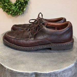 Clarks ~Men’s Brown Leather Lace-Up 02524 Plus Oxford Shoes in 9W